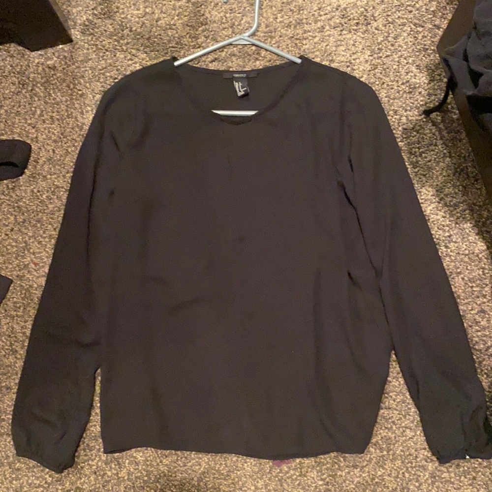 Black chiffon blouse